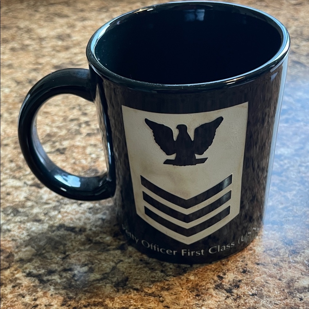 Black Ceramic‎ Mug with Eagle Design